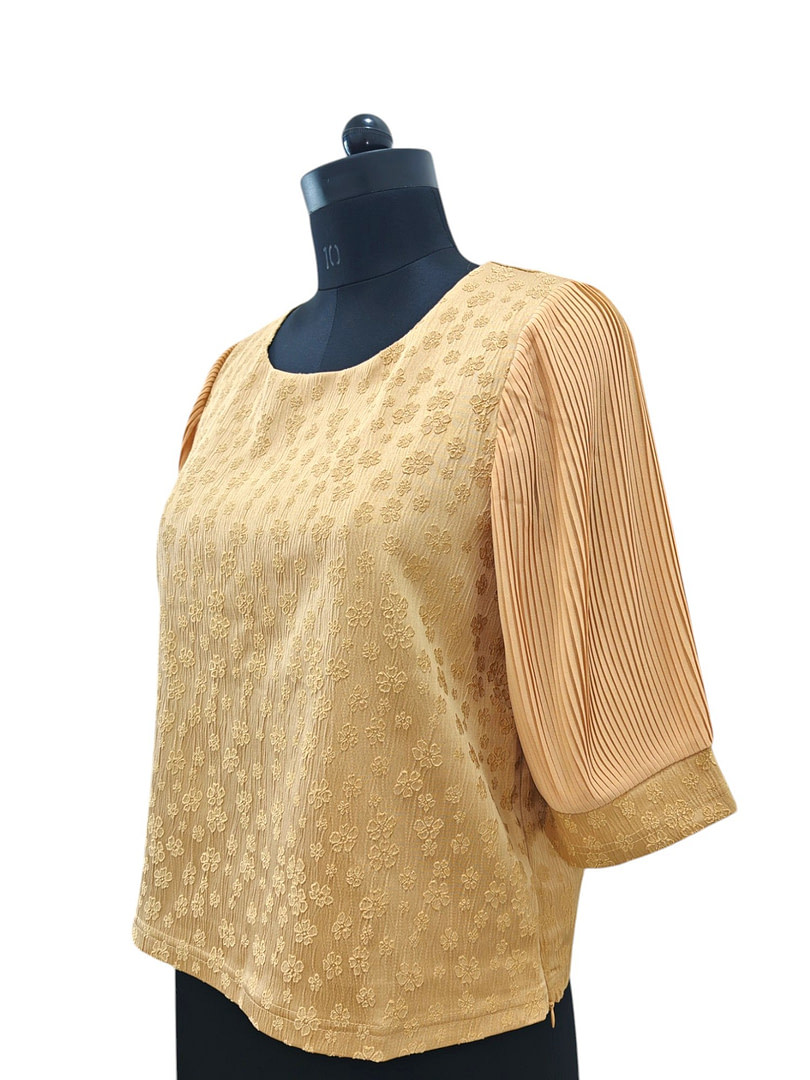 gold western blouse top