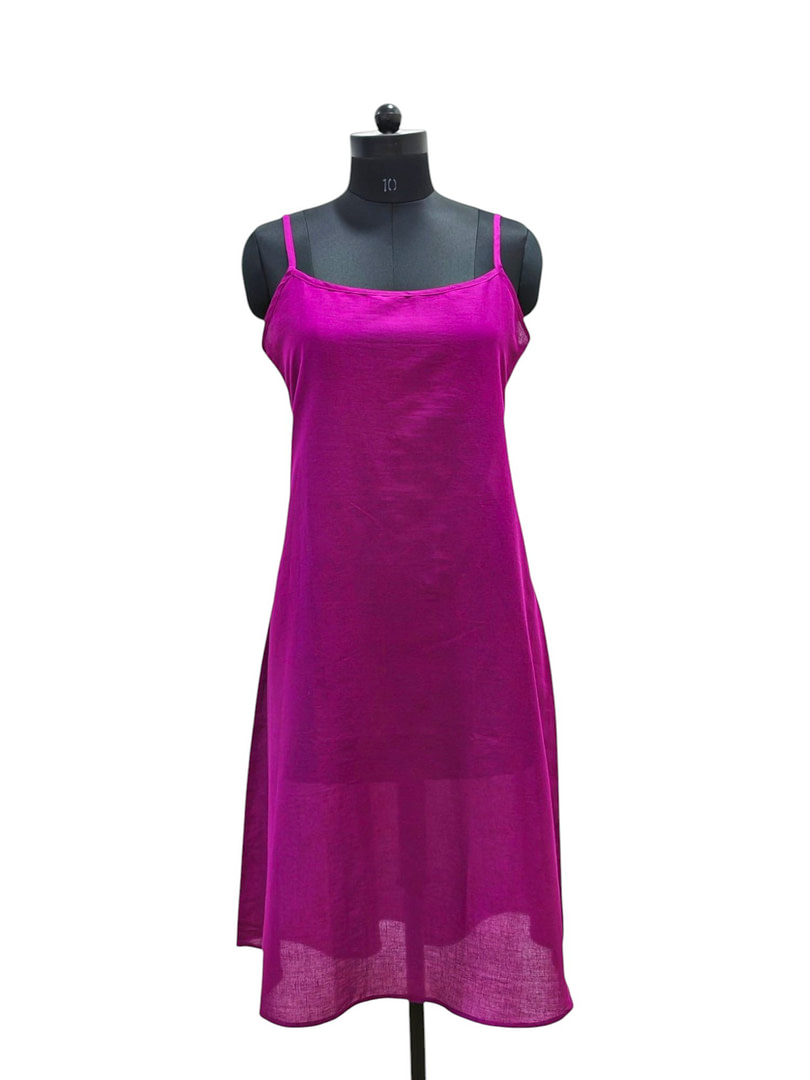 Purple Cotton Summer Dress