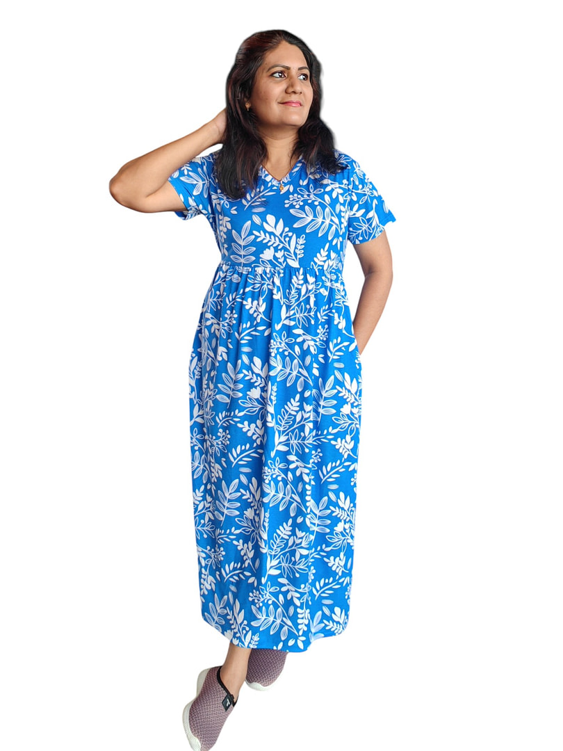 Blue Blossom - Maxi - Nightdress